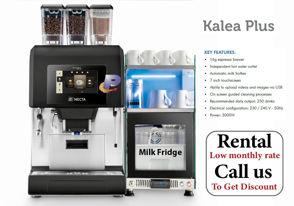 Evoca Necta Kalea Plus 2 ES + 1 IN Table Top (Espresso with Fresh Milk) Coffee Machine
