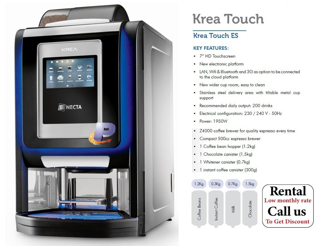 Evoca Necta Krea Touch ES Table Top Coffee Machine