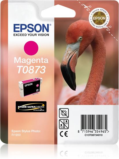 Epson C13T08734010/T0873 Ink cartridge magenta, 890 pages ISO/IEC 24711 11,4ml for Epson Stylus Photo R 1900