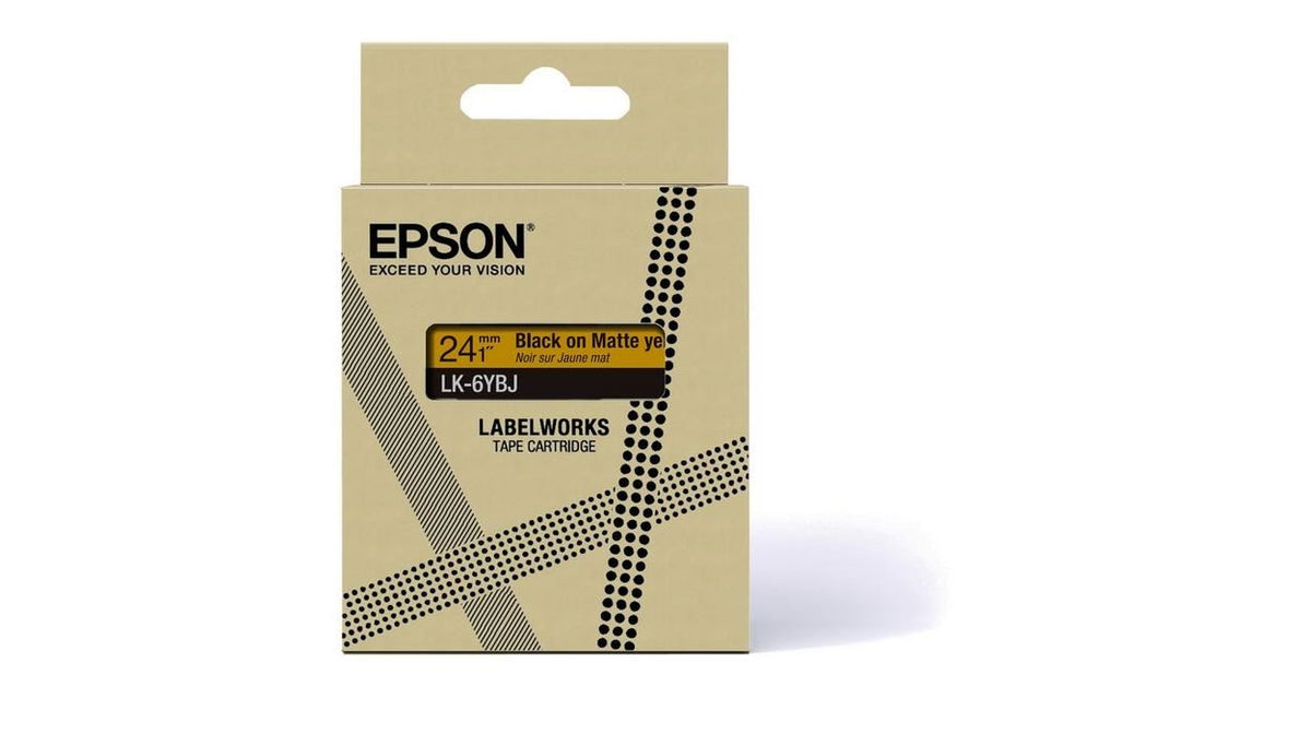 Epson C53S672076 label-making tape Black on yellow