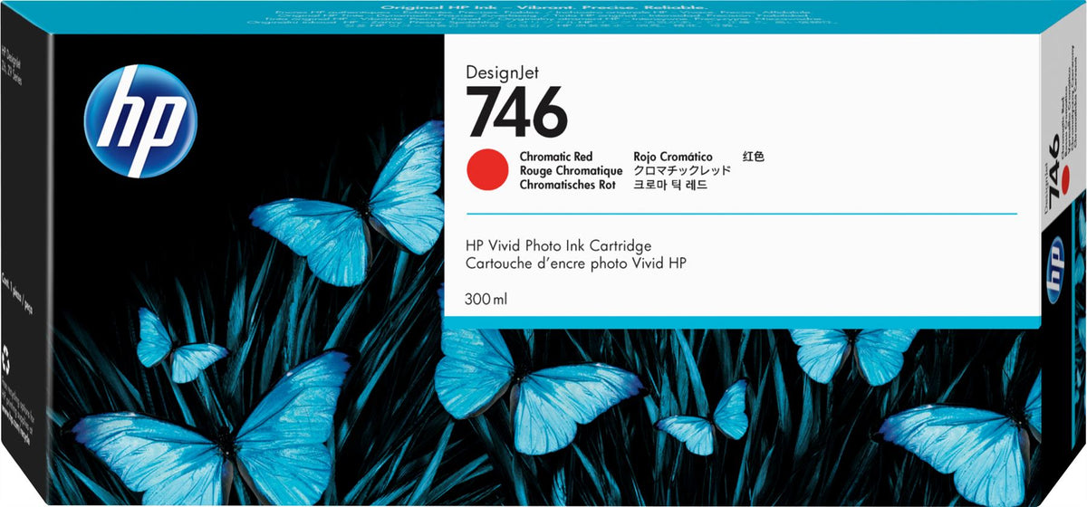 HP P2V81A/746 Ink cartridge red chromatic 300ml for HP DesignJet Z 6/9+
