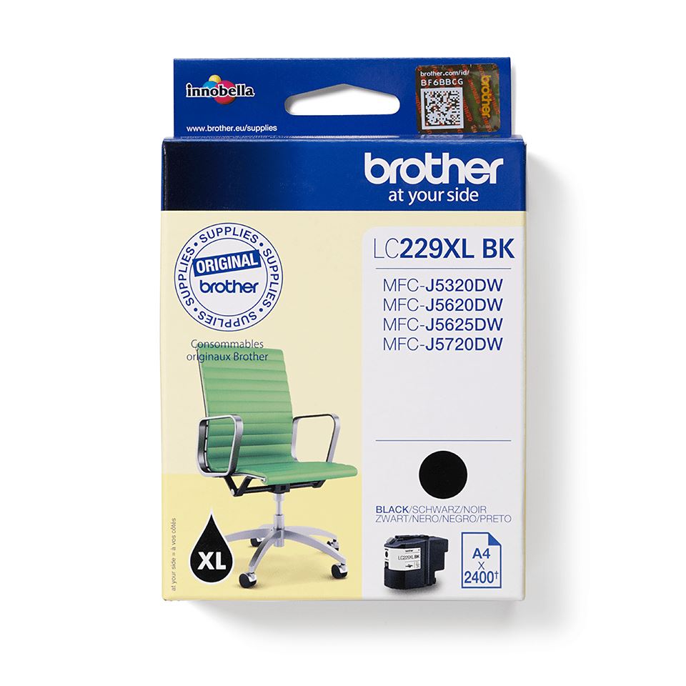 Brother LC-229XLBK Ink cartridge black, 2.4K pages ISO/IEC 24711 48,2ml for Brother MFC-J 5320