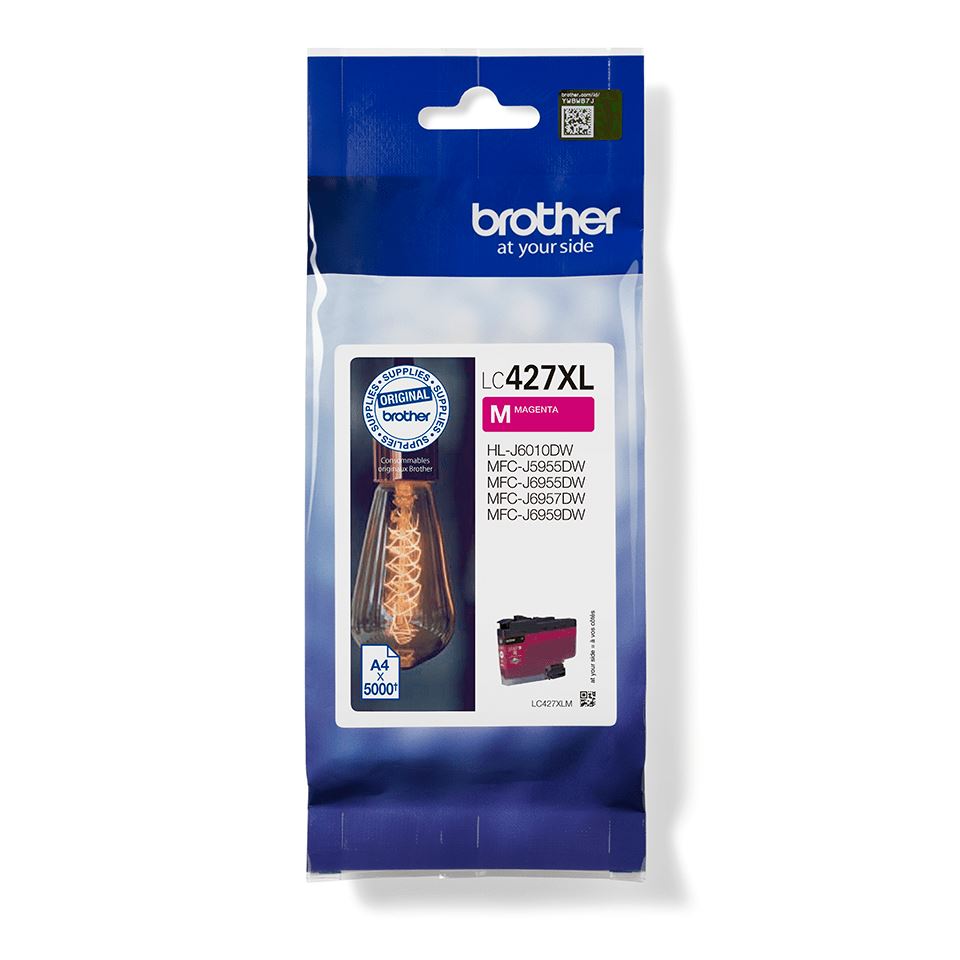 Brother LC-427XLM Ink cartridge magenta high-capacity, 5K pages ISO/IEC 24711 for Brother MFC-J 5955