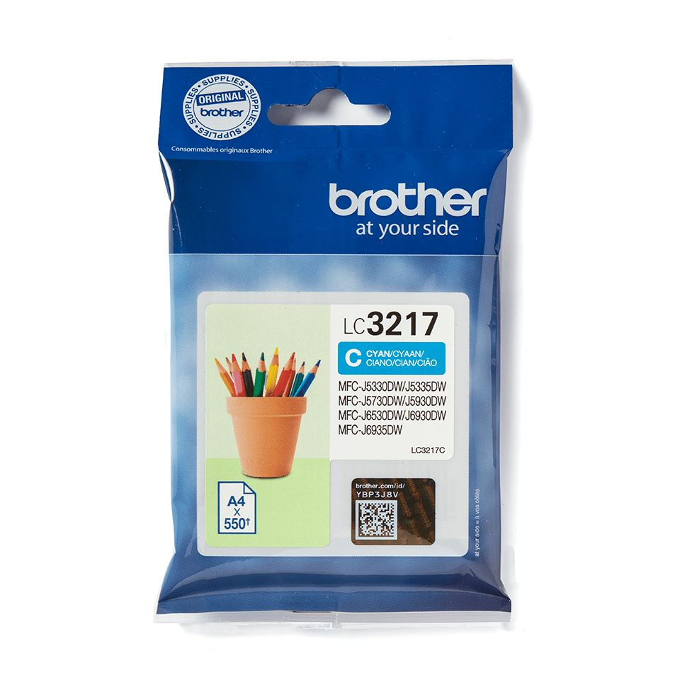 Brother LC-3217C Ink cartridge cyan, 550 pages ISO/IEC 24711 9ml for Brother MFC-J 5330