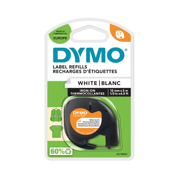 Dymo 18769/S0718850 DirectLabel-etikettes Iron-on 12mm x 2m for Dymo LetraTag