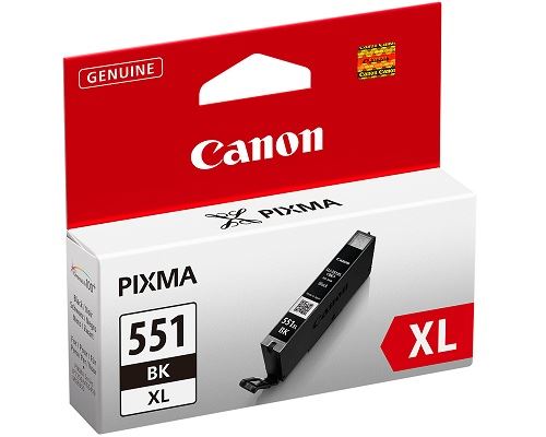 Canon 6443B004/CLI-551BKXL Ink cartridge black high-capacity Blister, 950 pages 11ml for Canon Pixma IP 8700/IX 6850/MG 5450/MG 6350/MX 725