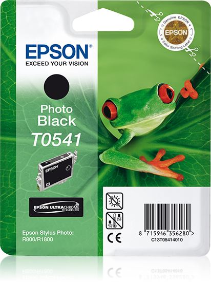 Epson C13T05414010/T0541 Ink cartridge black, 550 pages ISO/IEC 24711 13ml for Epson Stylus Photo R 800