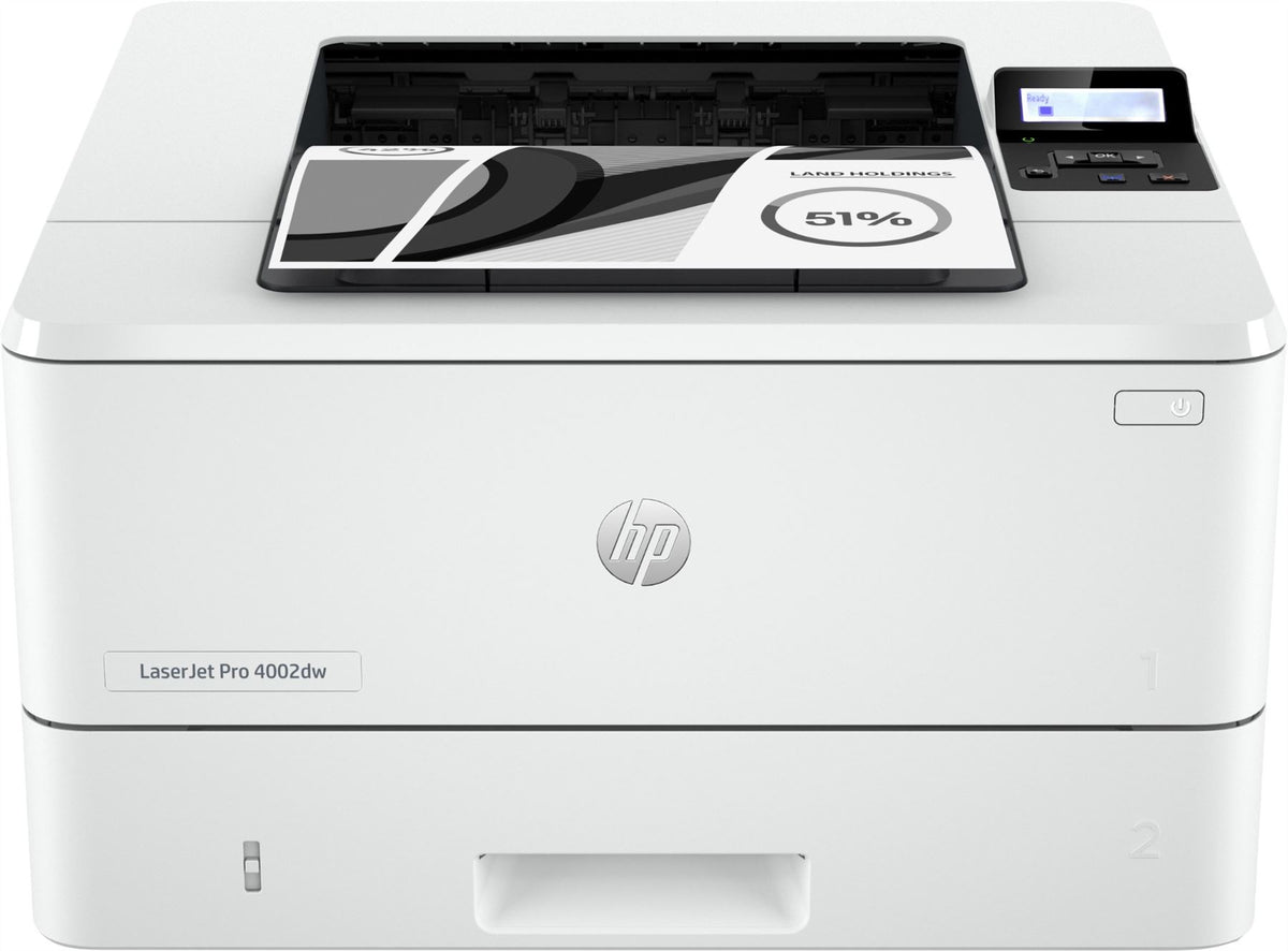 HP LaserJet Pro 4002dw Printer, Print, Two-sided printing; Fast first page out speeds; Compact Size; Energy Efficient; Strong Security; Dualband Wi-Fi