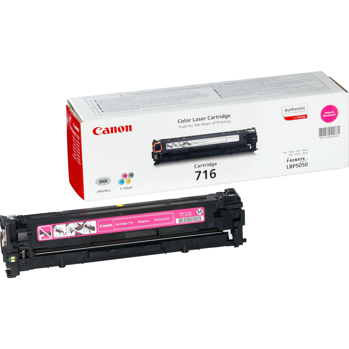 Canon 1978B002/716M Toner cartridge magenta, 1.5K pages/5% for Canon LBP-5050