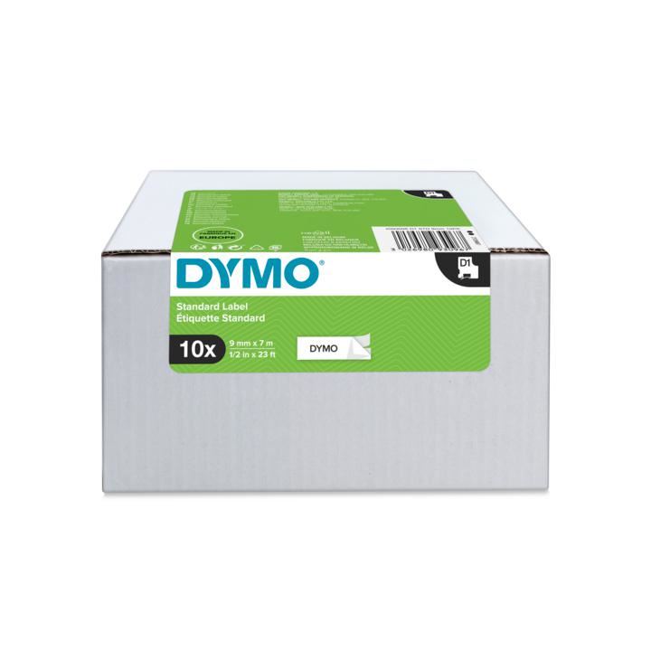 Dymo 2093096 DirectLabel-etikettes black on white 9mm x 7m Pack=10 for Dymo D1 6-12mm/19mm/24mm/9-12mm/9-19mm