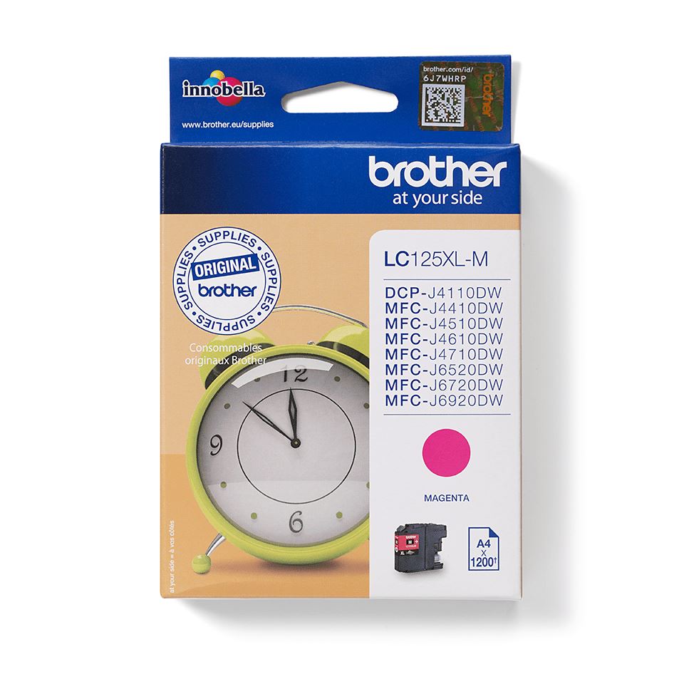 Brother LC-125XLM Ink cartridge magenta, 1.2K pages ISO/IEC 24711 11ml for Brother MFC-J 4510/6920