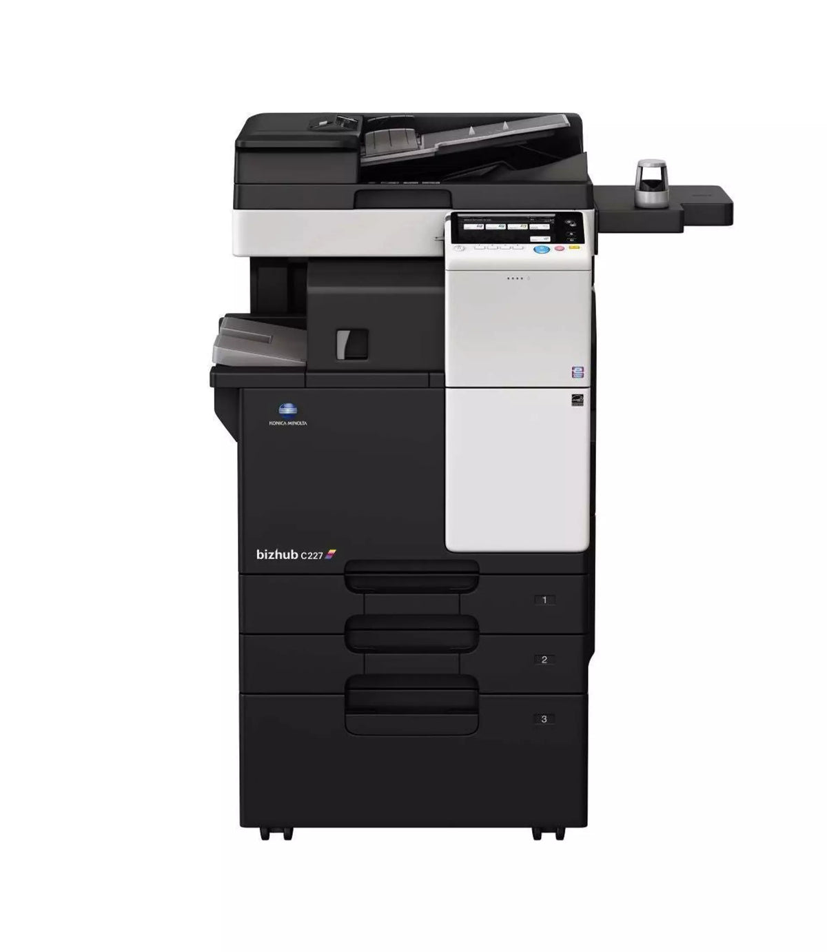 Konica Minolta bizhub 227 Mono MFD, 2GB RAM, Emperon Controller, Bypass, 2 x 500 trays, HDD, 250GB, Duplex &amp; Web Browser, Black &amp; White