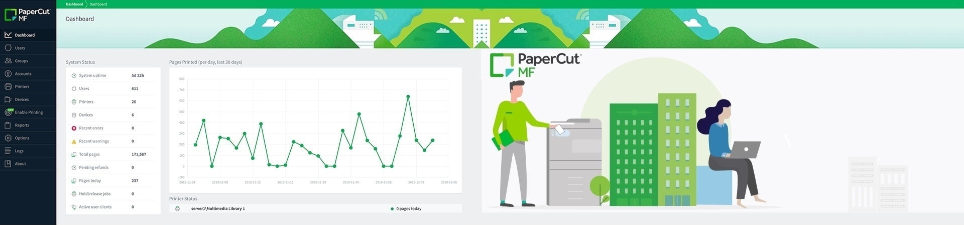 PaperCut MF powerful print management for printers and MFDs