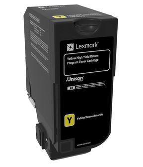 Lexmark 74C2HY0 Toner-kit yellow return program, 12K pages ISO/IEC 19798 for Lexmark CS 725