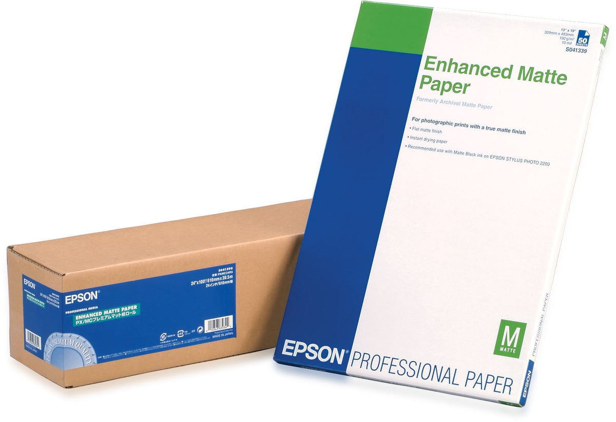 Epson Enhanced Matte Paper, 24&quot; x 30,5 m, 189g/m²