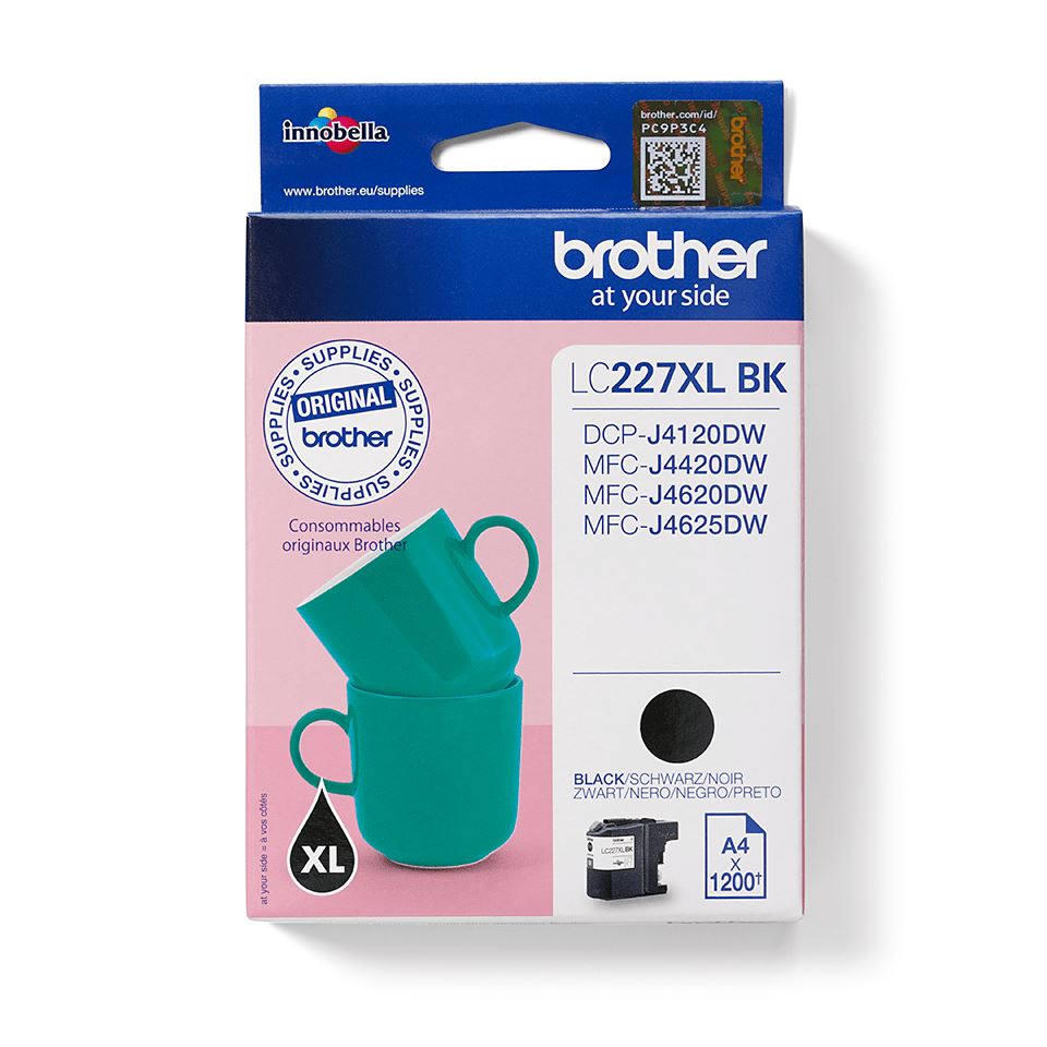 Brother LC-227XLBK Ink cartridge black, 1.2K pages ISO/IEC 24711 25ml for Brother MFC-J 4420