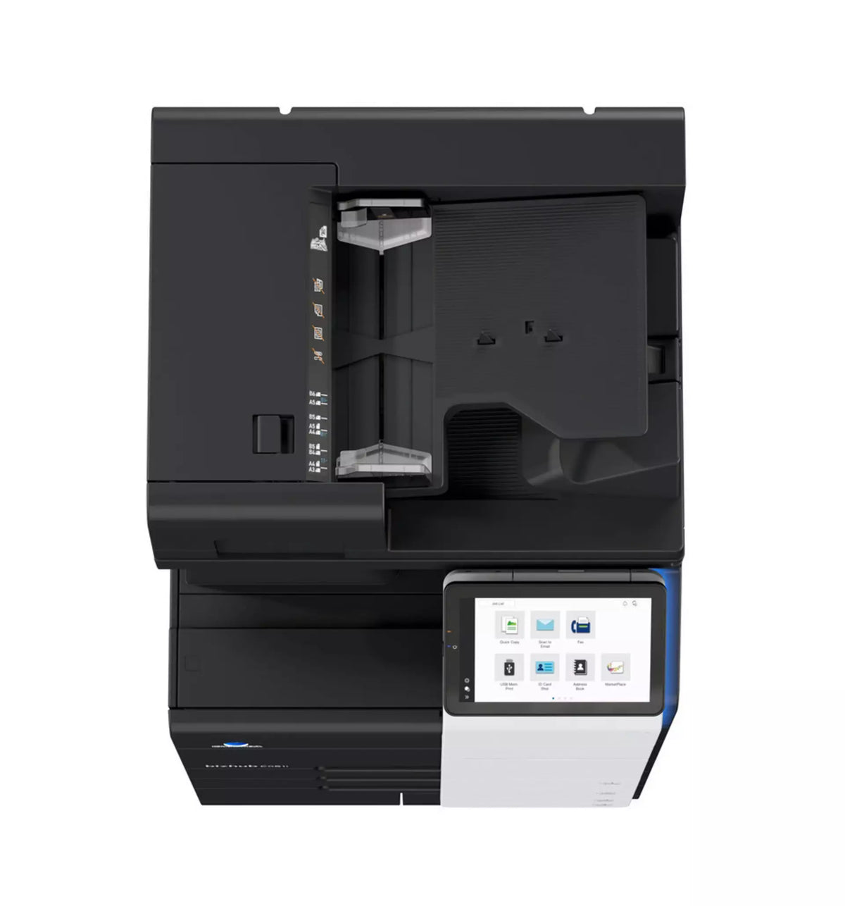 Konica Minolta bizhub C551i A3 MFD. Dual Scan Document Feeder, Std Print Controller, 2x500 sheets Paper Cassette, 100 sheet bypass, HDD SDD 250GB, Duplex