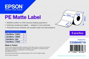 Epson PE Matte 76mm x 127mm, 960 White