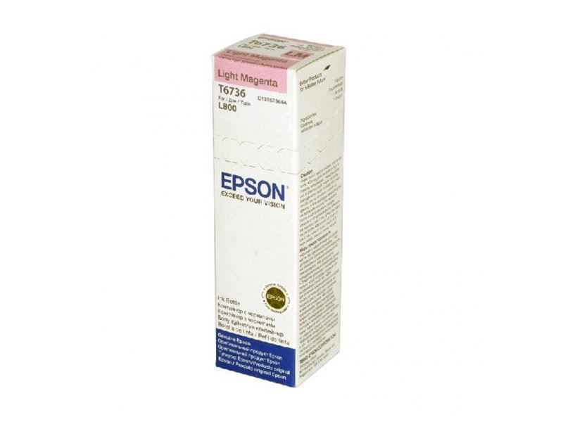 Epson C13T67364A/T6736 Ink bottle light magenta, 1.8K pages 70ml for Epson L 800