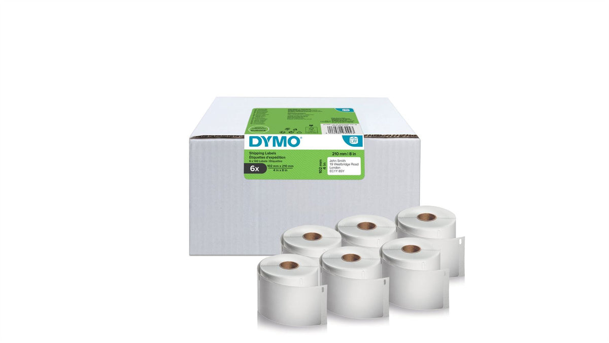 Dymo 2177565 DirectLabel-etikettes white 102mm x 210mm 6 x 140 pcs for Dymo Etiketten 10cm/LW 550 60mm