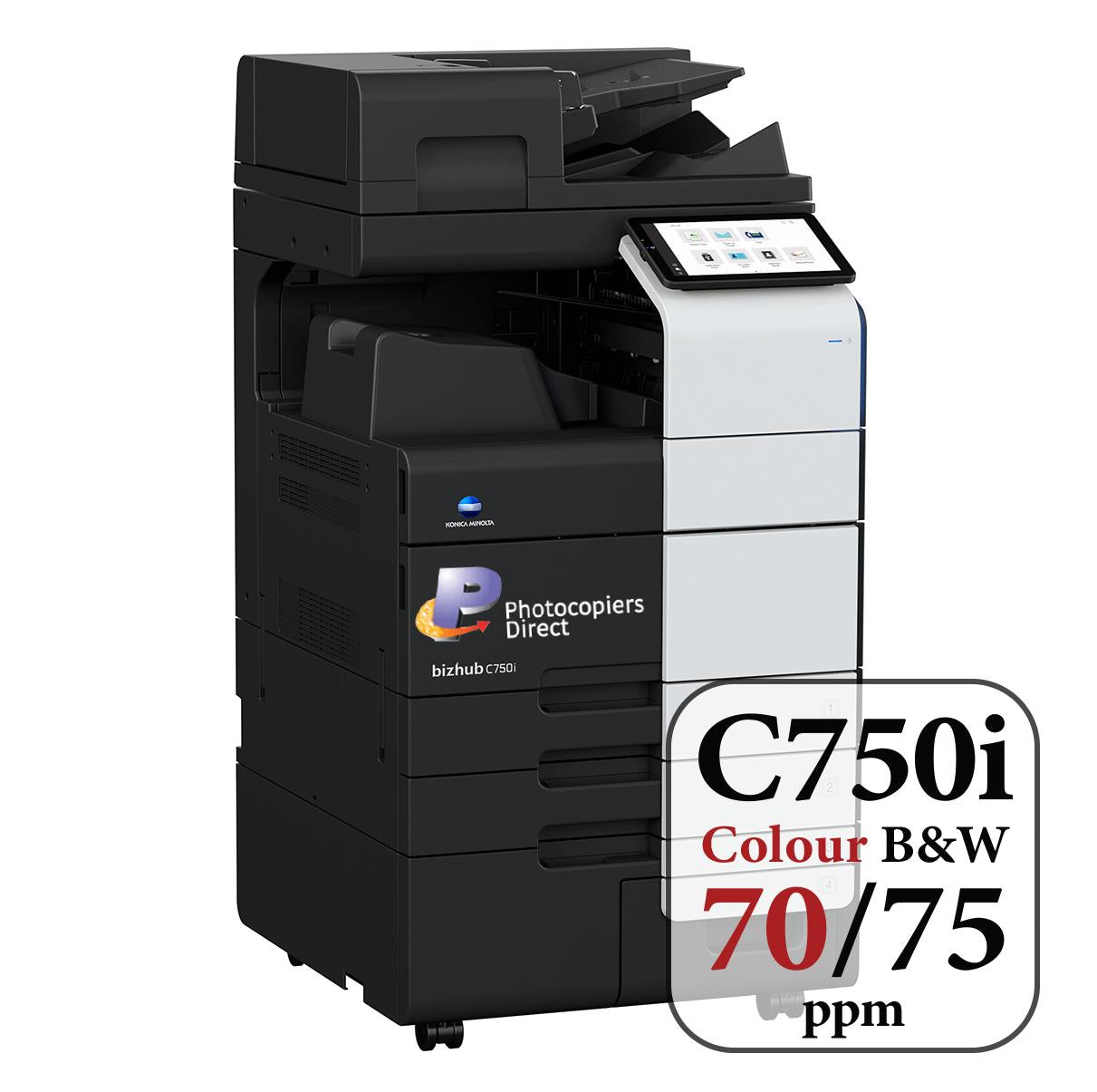 Konica Minolta bizhub C750i A3 Colour Laser Copier Printer MFD Lease Rental Price Offers Front View