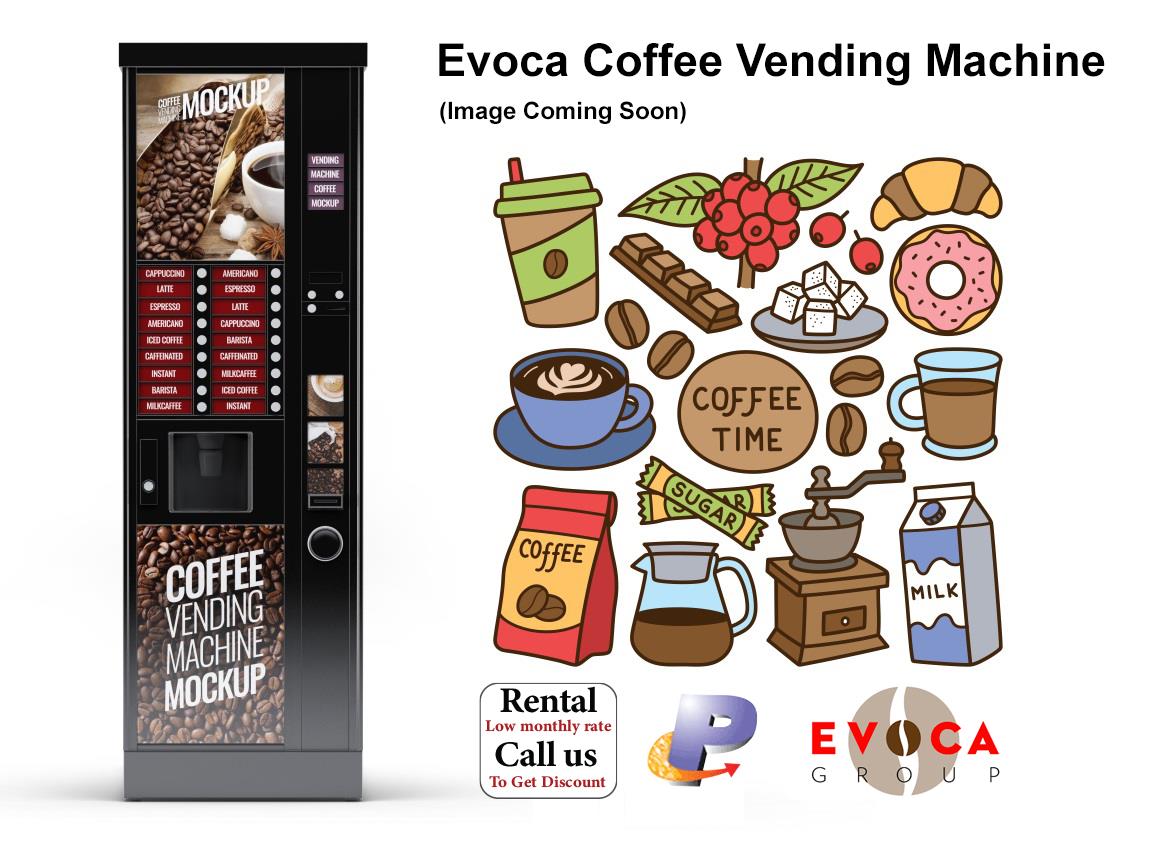 Evoca Necta Maestro Touch ESFB - 9OZ Floor Standing Coffee Drinks Vending Machine