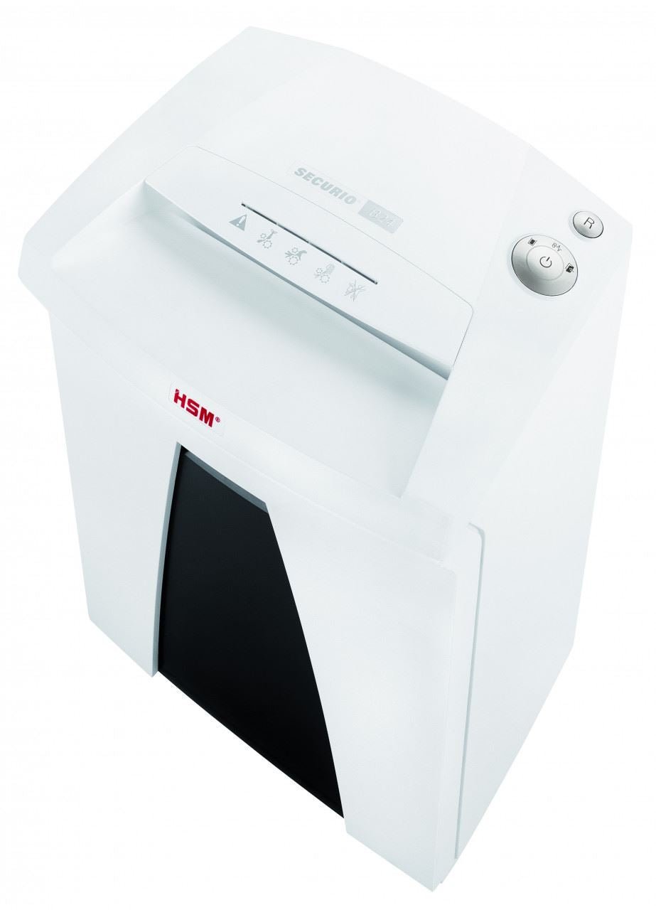 HSM SECURIO B24 5.8mm document shredder, security level 2, strip cut, 27 sheet