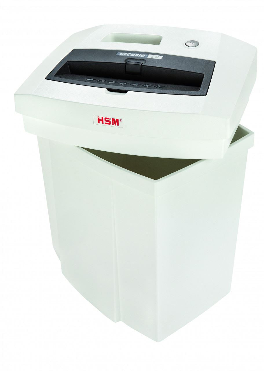 HSM SECURIO C14 3.9mm document shredder, security level 2, strip cut, 12 sheet
