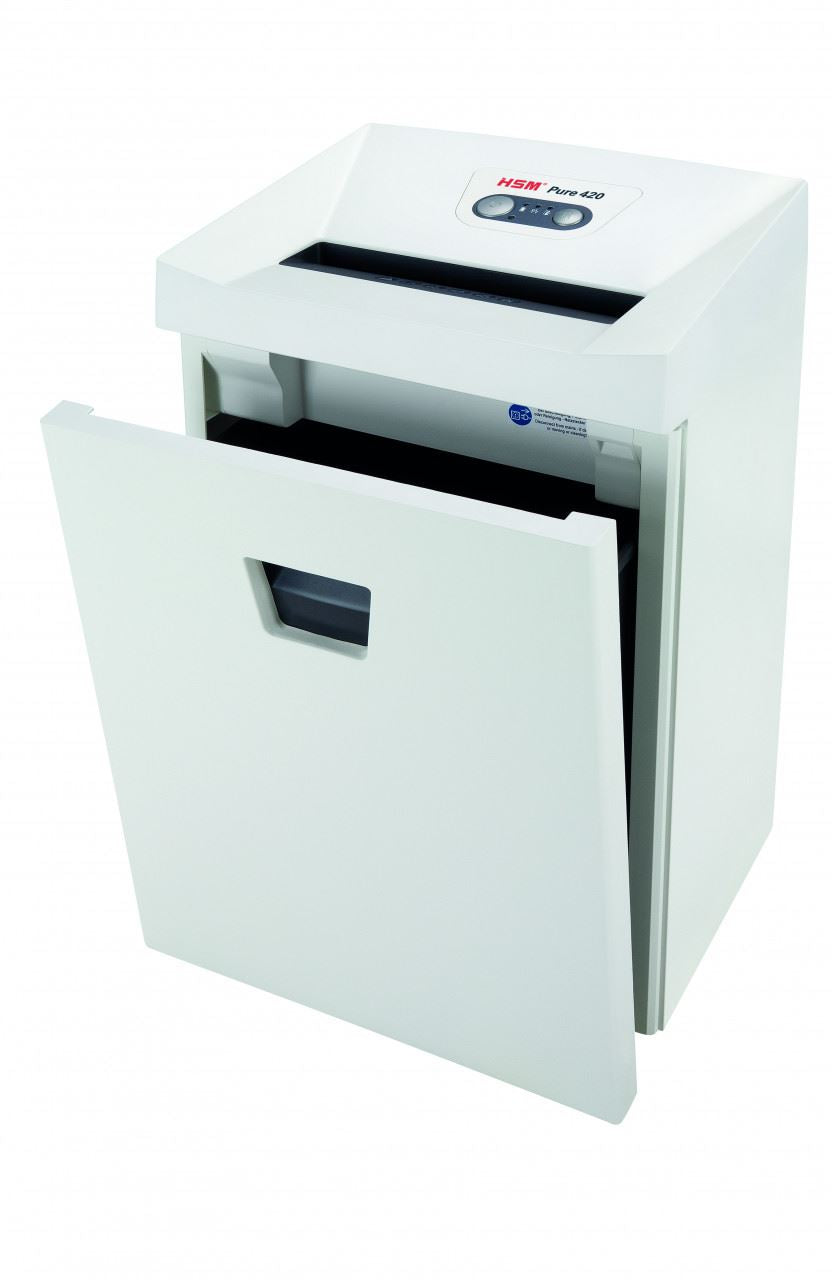 HSM Pure 420 1.9x15mm document shredder, security level 5, cross cut, 11 sheet