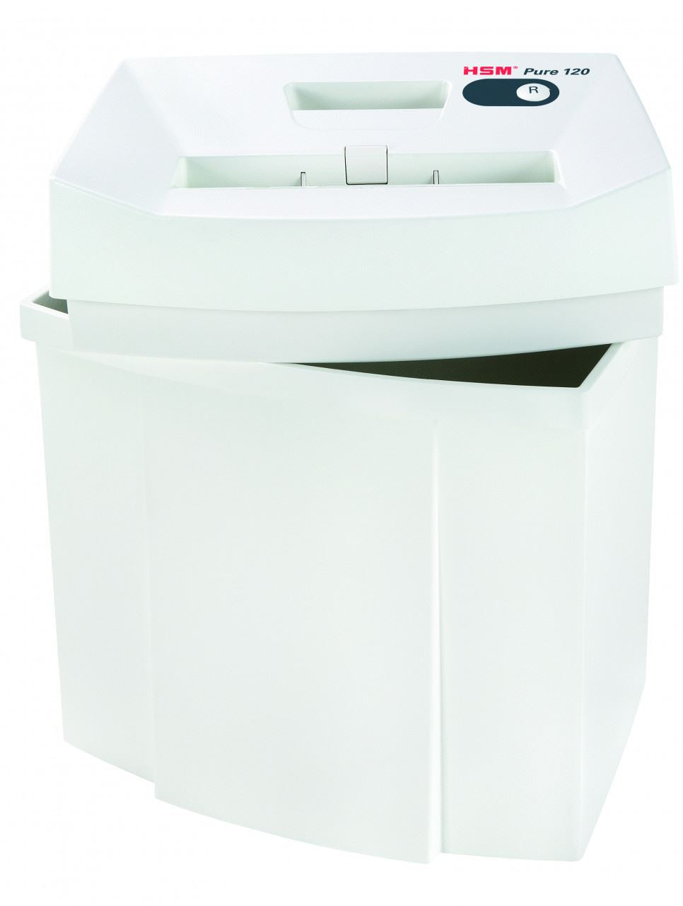 HSM Pure 120 3.9mm document shredder, security level 2, strip cut, 12 sheet