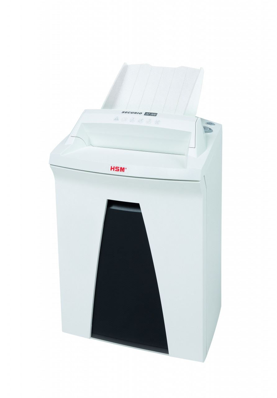 HSM SECURIO AF300 1.9x15mm document shredder with automatic paper feed, security level 5, cross cut, 10 sheet