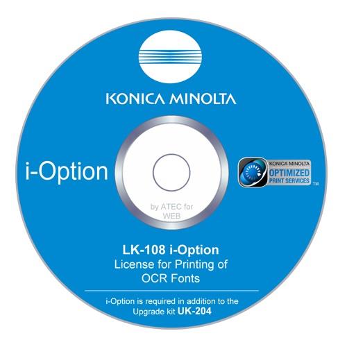 Konica Minolta LK-108 Native OCR Font printing